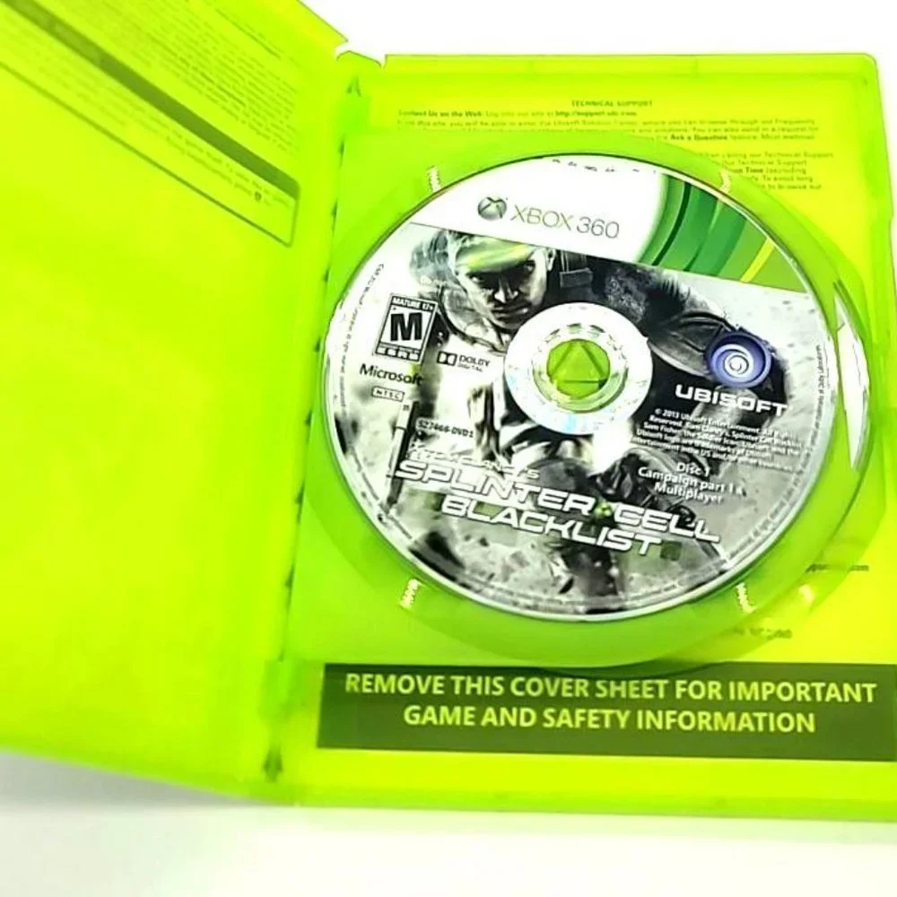 Tom Clancy's Splinter Cell: Blacklist (Microsoft Xbox 360, 2013)